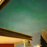 Tervola Polarlichter Santavillage Finnland Apartmán Lapinniemi