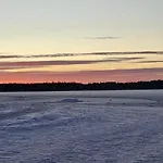 Tervola Polarlichter Santavillage Finnland Apartmán Lapinniemi