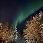 Apartmán Tervola Polarlichter Santavillage Finnland Lapinniemi