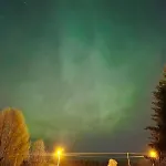 Tervola Polarlichter Santavillage Finnland Apartmán Lapinniemi