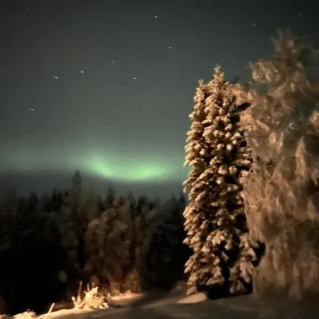 Finnland Tervola Polarlichter Santavillage *