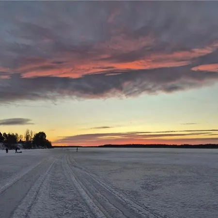 아파트 Finnland Tervola Polarlichter Santavillage Lapinniemi